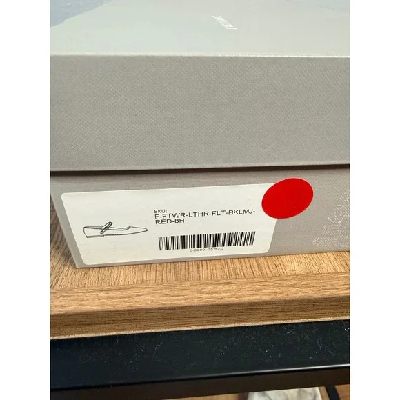 Everlane The Day Buckle Mary Jane Classic Red Nappa Leather 8.5 - Picture 9 of 11